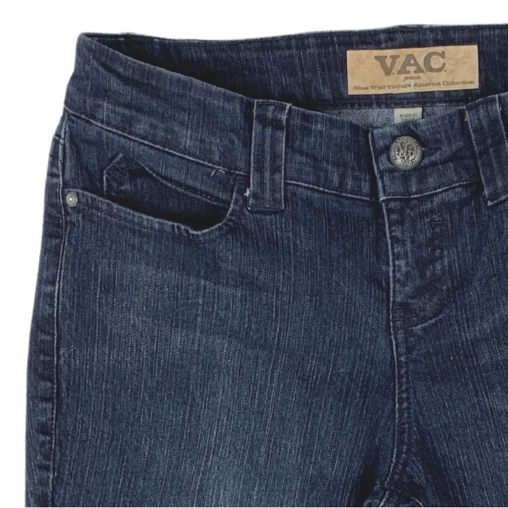 Nine West VAC Dark Wash Jeans Vintage America Collection Comfort Fit size 8 - Picture 4 of 13